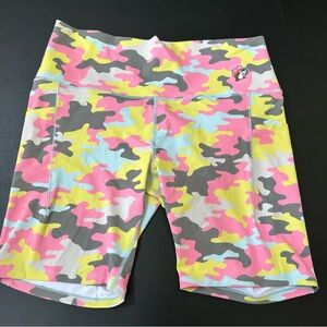Colorful Camouflage Athletic Shorts